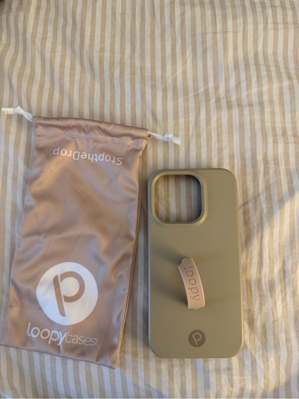 iPhone 15 pro Loopy sand iPhone Case with loop